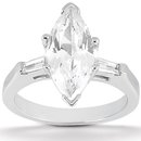 Marquise cut diamond ringengagement set 3 ct. diamonds