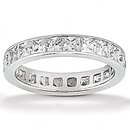 Diamonds F VS1 eternity wedding band 13.20 cts. gold