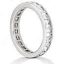 Diamonds F VS1 eternity wedding band 13.20 cts. gold