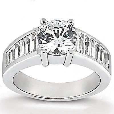 Big diamonds engagement ring 4.25 Carats gold ring new