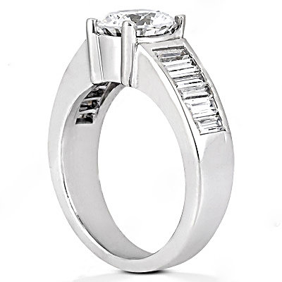 Big diamonds engagement ring 4.25 Carats gold ring new