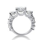 4.51 Carat diamond 3 stone ring F VVS1 diamonds & gold