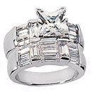 4.01 Carats diamond engagement band ring set gold new