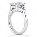 BIG RING 3.51 Ct. diamonds & gold emerald cut WEDDING