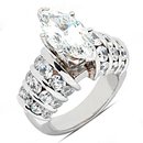Big diamond ring marquise cut diamonds 4.75 ct. ring