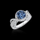3.15 carat blue white diamond engagement ring gold