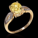 3.25 ct. certified yellow diamonds engagement ring new