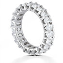 12.10 Cts. Diamond eternity wedding band F VS1 diamonds