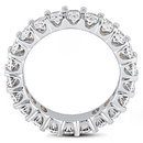 12.10 Cts. Diamond eternity wedding band F VS1 diamonds