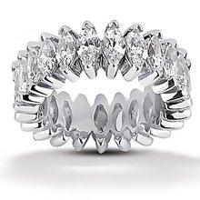 Gorgeous 11 Ct. diamonds marquise cut wedding band ring