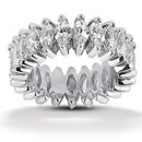 Gorgeous 11 Ct. diamonds marquise cut wedding band ring
