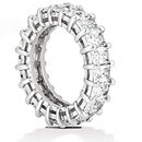 Emerald cut diamonds eternity wedding band 12 Cts. new