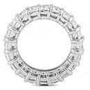 Emerald cut diamonds eternity wedding band 12 Cts. new