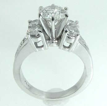 5.01 carats DIAMOND engagement ring large 2.51 carat