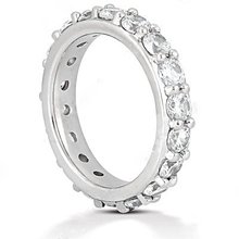 2.71 Carat womens eternity wedding band gold jewelry