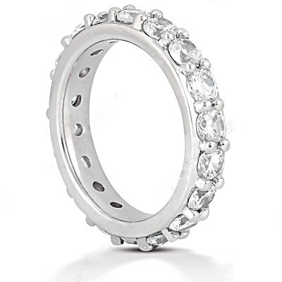 2.71 Carat womens eternity wedding band gold jewelry