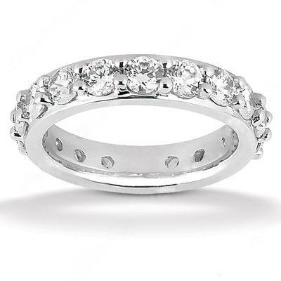 2.71 Carat womens eternity wedding band gold jewelry