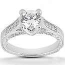 1.77 cts diamond wedding ring white gold F VS1 diamonds