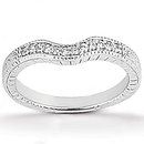 1.77 cts diamond wedding ring white gold F VS1 diamonds