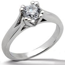 White gold 3 ct DIAMOND F VS1 solitaire engagement ring