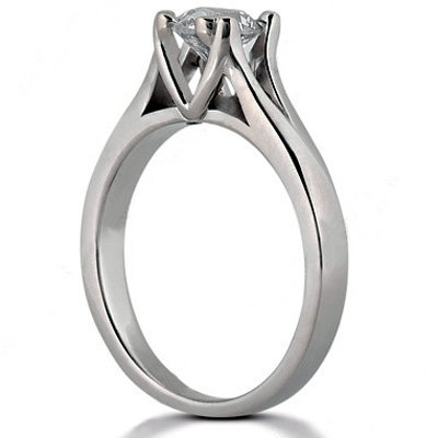 White gold 3 ct DIAMOND F VS1 solitaire engagement ring