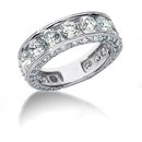 10 carats diamonds engagement ring band set PLATINUM