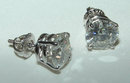 6 carat diamond stud earrings big diamonds large F VS1