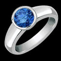 1.20 carat blue diamond solitaire engagement ring new