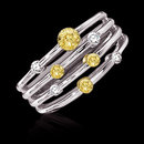 1.01 ct. yellow canary diamonds engagement ring gold