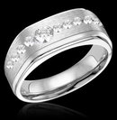 1.75 carat diamonds mens wedding band gold white gents