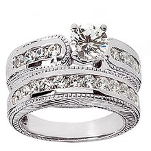 Beautiful 1.41 Carat diamonds engagement set white gold