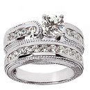 Beautiful 1.41 Carat diamonds engagement set white gold