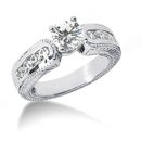Beautiful 1.41 Carat diamonds engagement set white gold