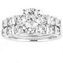 1.5 Ct. diamonds ring white gold engagement set diamond