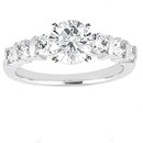 1.5 Ct. diamonds ring white gold engagement set diamond