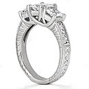 1.87 Ct. DIAMOND RING three stone wedding diamond ring