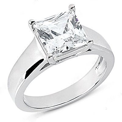 1.01 Ct. diamond solitaire engagement ring white gold