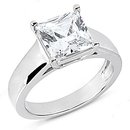 1.01 Ct. diamond solitaire engagement ring white gold