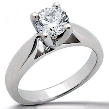 E VVS1 Diamonds 4 prong style 1.01 CT. GOLD ring