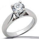 E VVS1 Diamonds 4 prong style 1.01 CT. GOLD ring