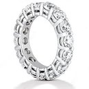 F VS1 Diamonds eternity wedding band ring gold jewelry