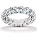 F VS1 Diamonds eternity wedding band ring gold jewelry