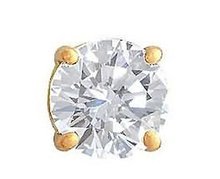 1.25 ct. single diamond stud earring menjewelry earring
