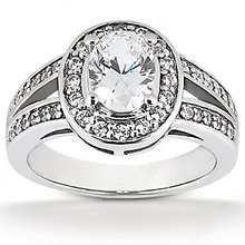 F VVS1 diamonds solitaire wedding ring 1.71 ct. diamond