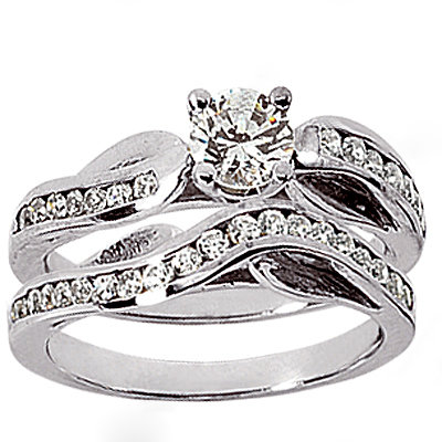 New diamonds 1.55 Ct. engagement ring anniversary band