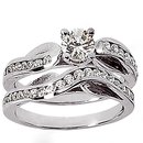 New diamonds 1.55 Ct. engagement ring anniversary band