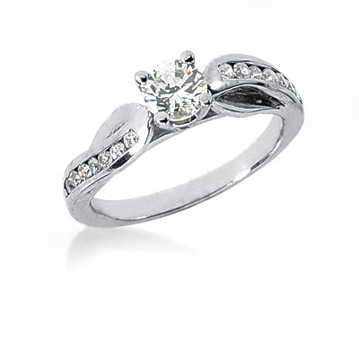 New diamonds 1.55 Ct. engagement ring anniversary band