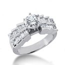 3.01 carat diamonds anniversary ring gold white new