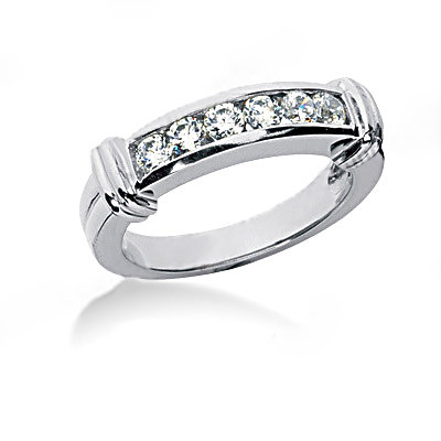 1.65 Ct. Diamonds engagement ring & band set gold ring