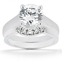 1.51 Ct. diamonds wedding band set F VS1 diamonds ring